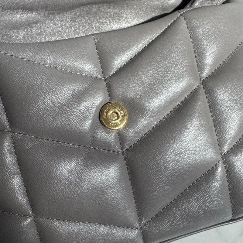 Ysl灰色金logo雲朵包-16