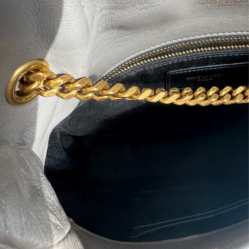 Ysl灰色金logo雲朵包-21