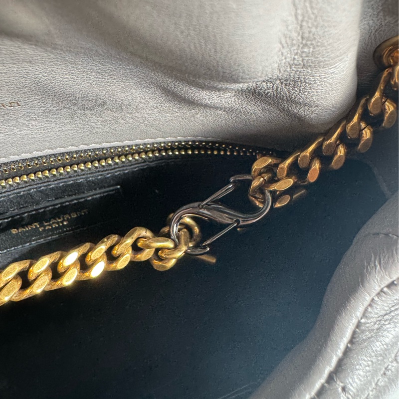 Ysl灰色金logo雲朵包-22