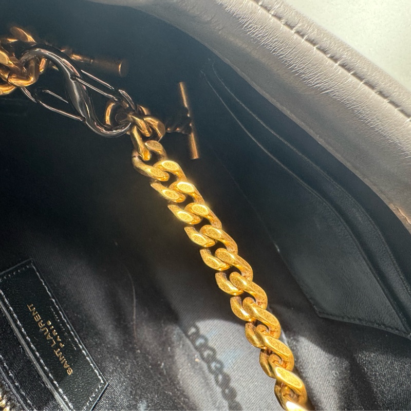 Ysl灰色金logo雲朵包-23