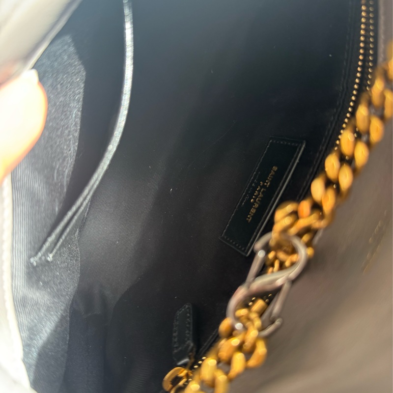 Ysl灰色金logo雲朵包-26