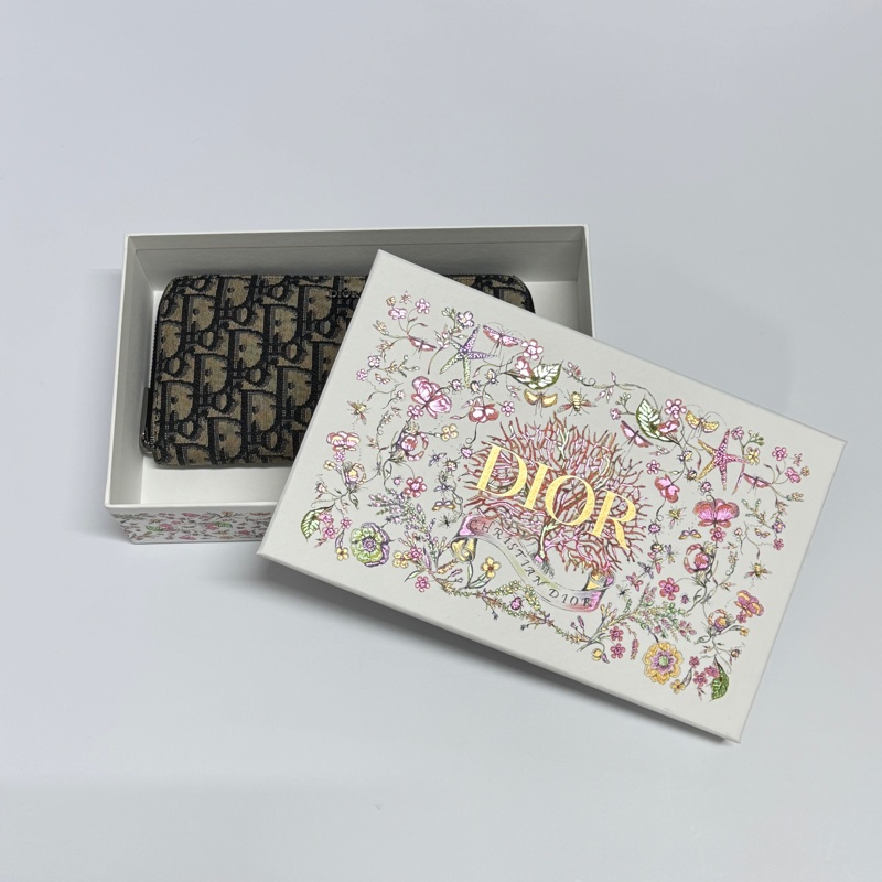 (超新~ 🥰) Dior Oblique 緹花 長夾 專櫃27000!-1