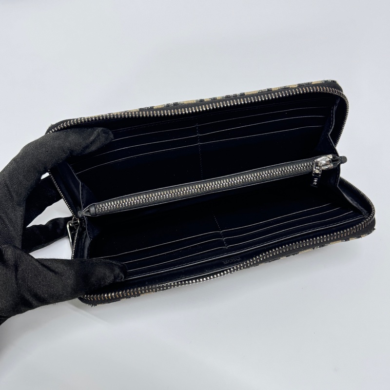 (超新~ 🥰) Dior Oblique 緹花 長夾 專櫃27000!-6