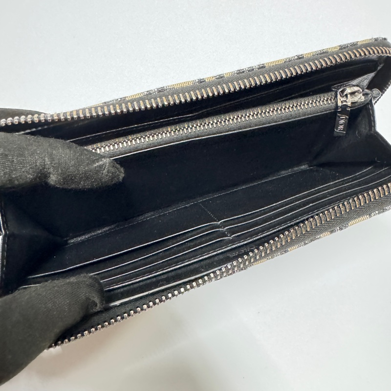 (超新~ 🥰) Dior Oblique 緹花 長夾 專櫃27000!-7