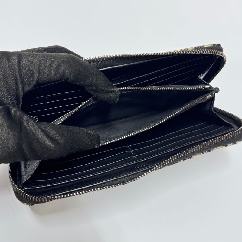 (超新~ 🥰) Dior Oblique 緹花 長夾 專櫃27000!-10