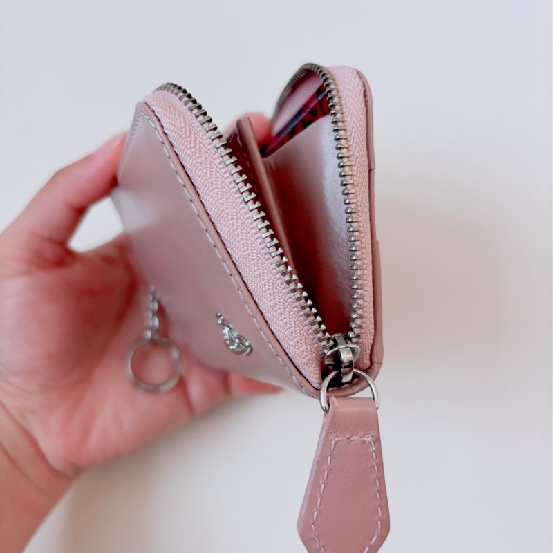 「二手」Vivienne westwood 舊款日本限定粉色零錢小卡包-3