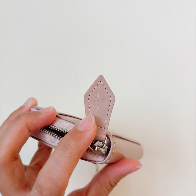 「二手」Vivienne westwood 舊款日本限定粉色零錢小卡包-15