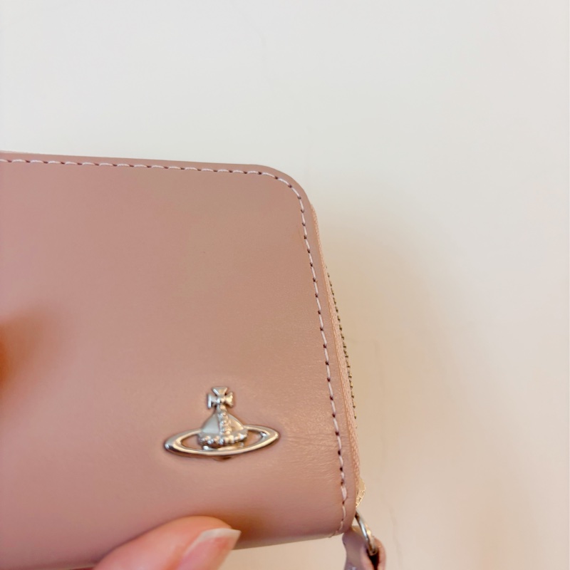 「二手」Vivienne westwood 舊款日本限定粉色零錢小卡包-17