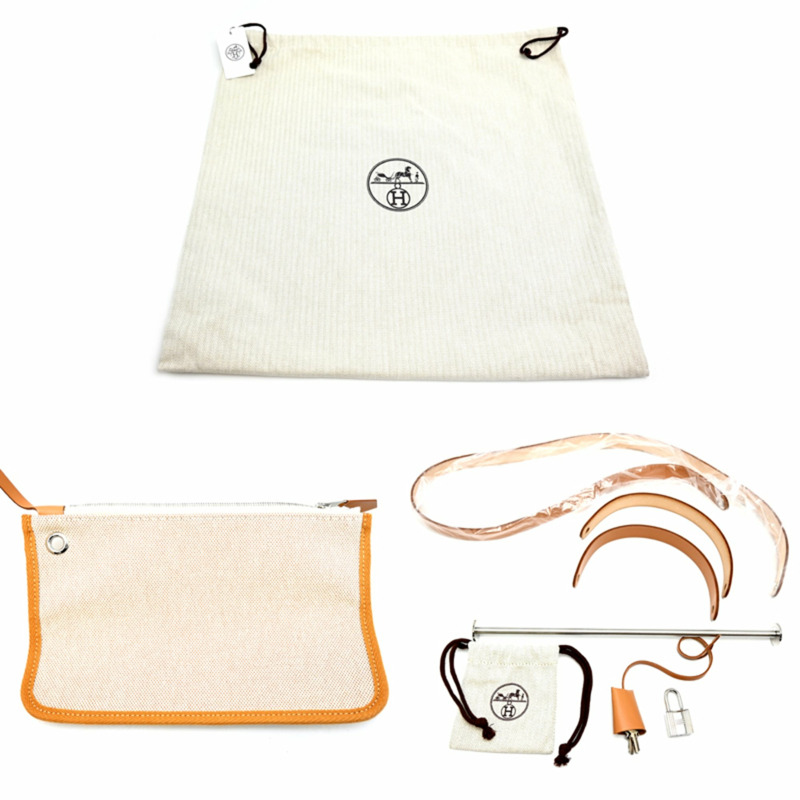 愛馬仕 Hermès Airbag Zip PM U 印花,2022 年款,女士手提包,Toile H 米色-8