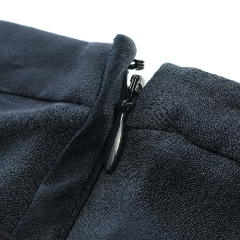 Valentino 套裝(上衣+半裙)P36200760 絲質海軍藍 二手女裝-5