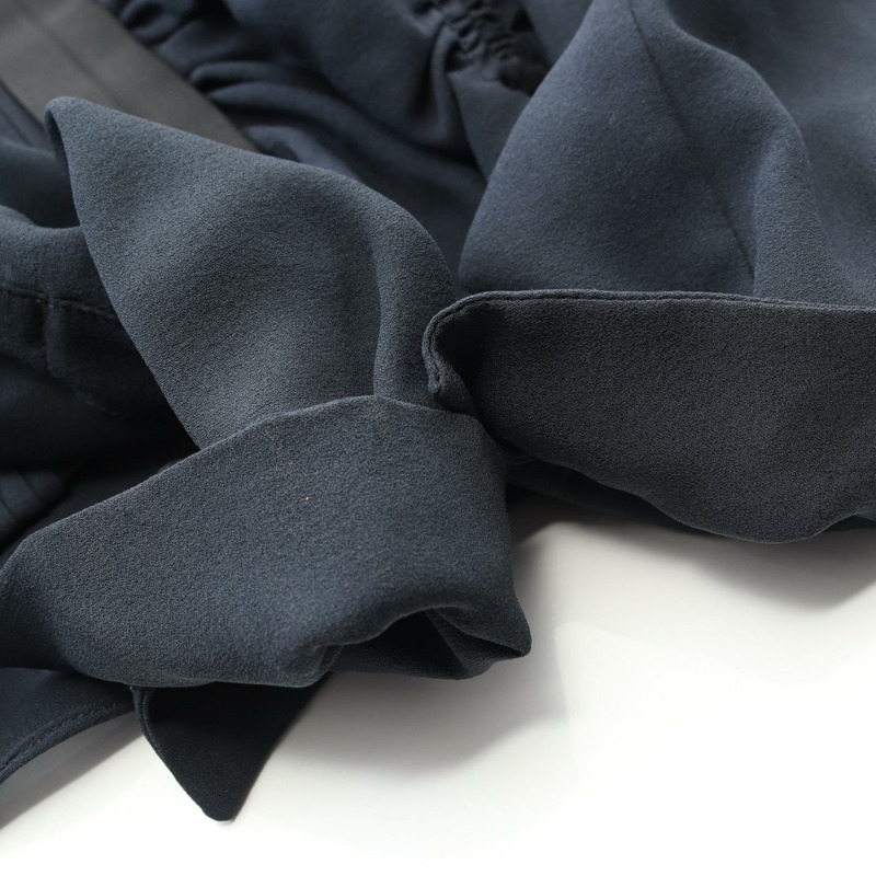 Valentino 套裝(上衣+半裙)P36200760 絲質海軍藍 二手女裝-10