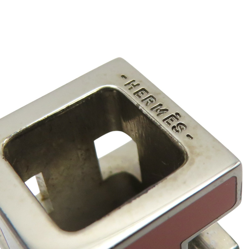 銀色鍍金 粉色漆面 Pop H Cube 項鍊【HERMES 愛馬仕】-5