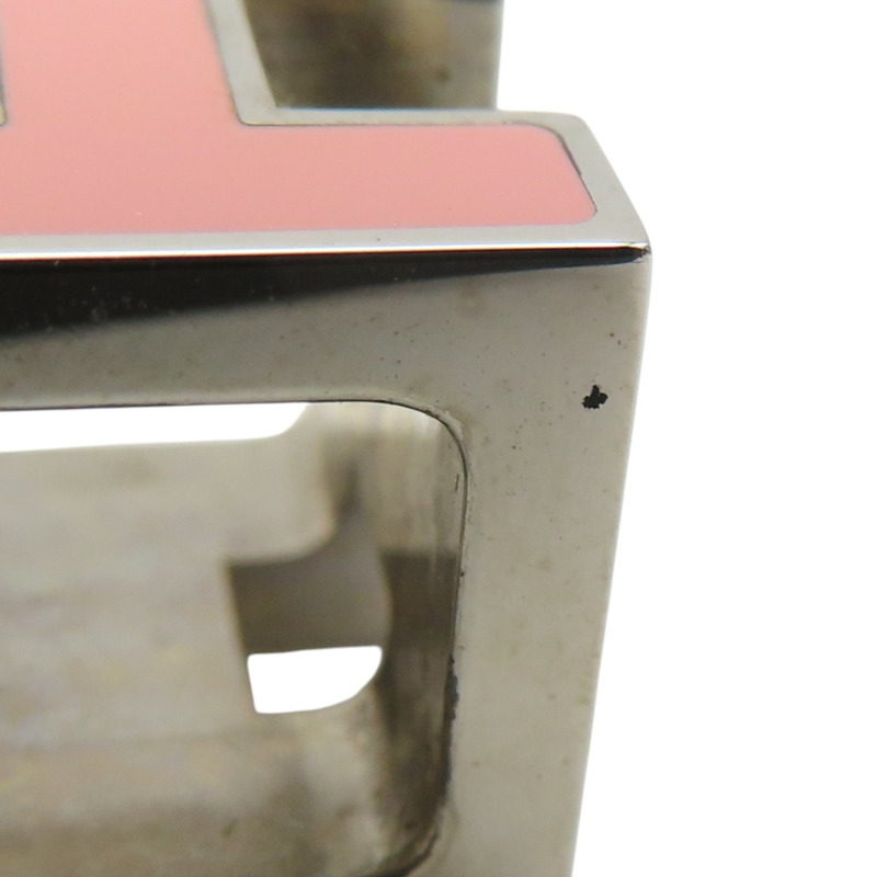 銀色鍍金 粉色漆面 Pop H Cube 項鍊【HERMES 愛馬仕】-8