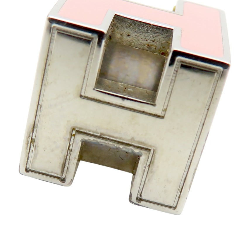 銀色鍍金 粉色漆面 Pop H Cube 項鍊【HERMES 愛馬仕】-9