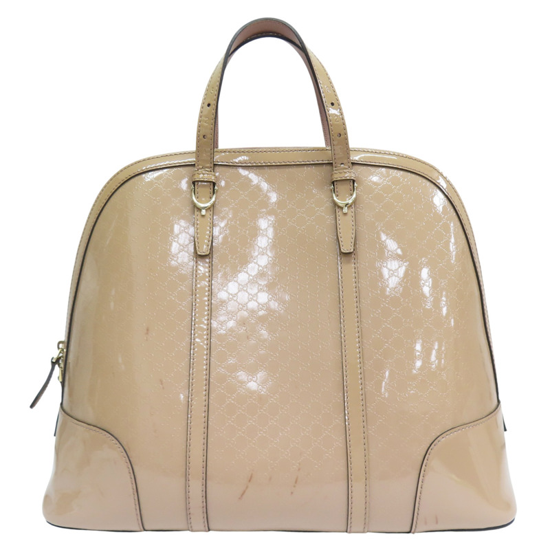 膚色 漆皮 手提包【GUCCI 古馳】 309616-0