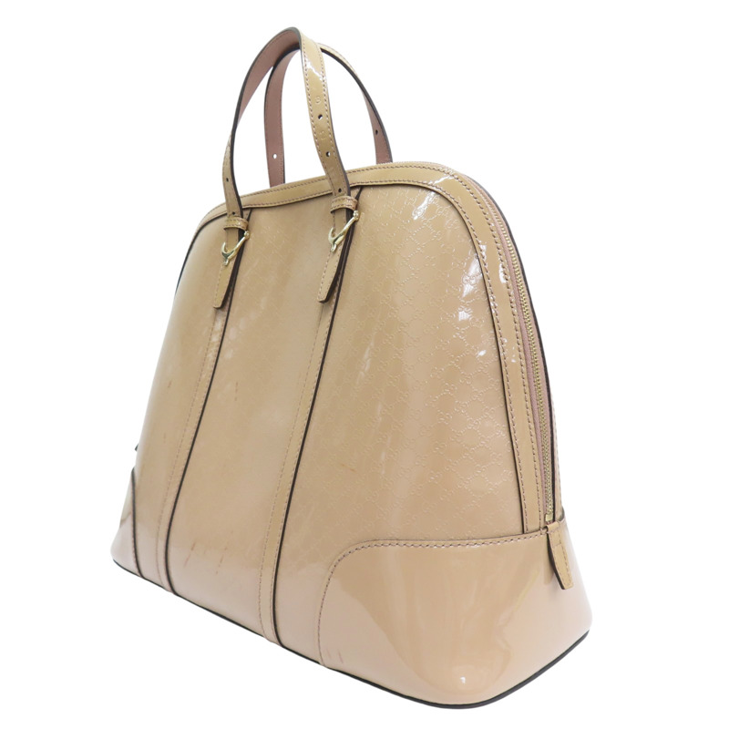 膚色 漆皮 手提包【GUCCI 古馳】 309616-2