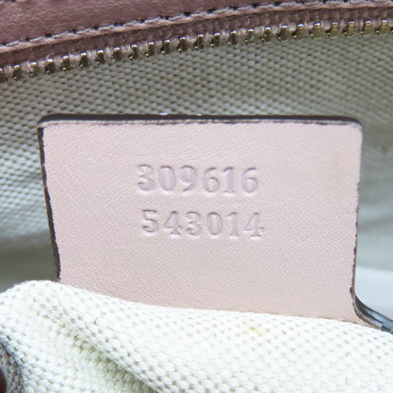 膚色 漆皮 手提包【GUCCI 古馳】 309616-7