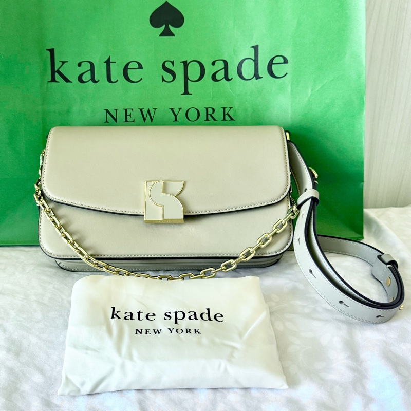 Kate Spade Dakota 真皮質感鍊包(淺米-奶茶色)-0