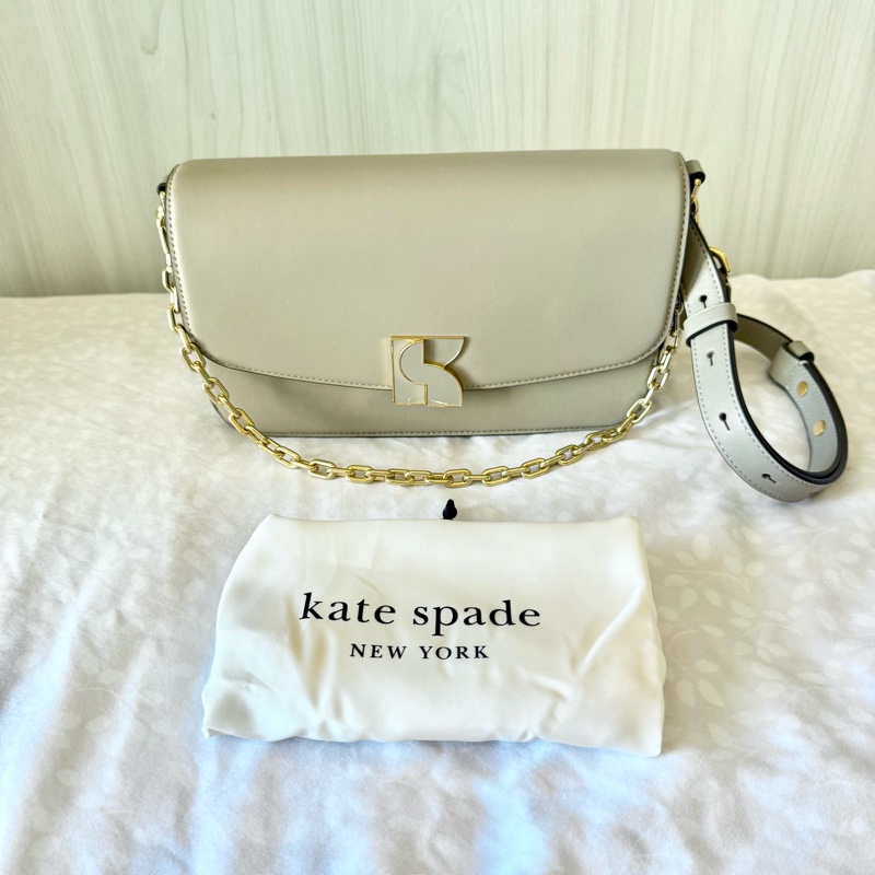 Kate Spade Dakota 真皮質感鍊包(淺米-奶茶色)-1