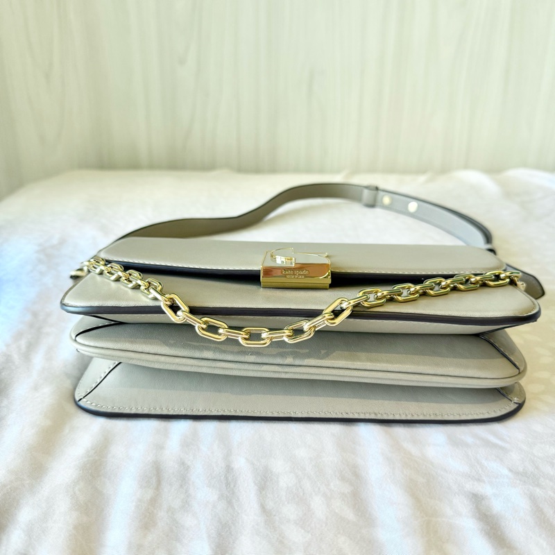 Kate Spade Dakota 真皮質感鍊包(淺米-奶茶色)-2