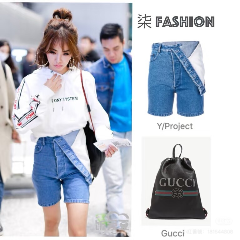 GUCCI PEINT 黑色 皮革 抽繩 後背包 雙肩包 手提包 側背包-2