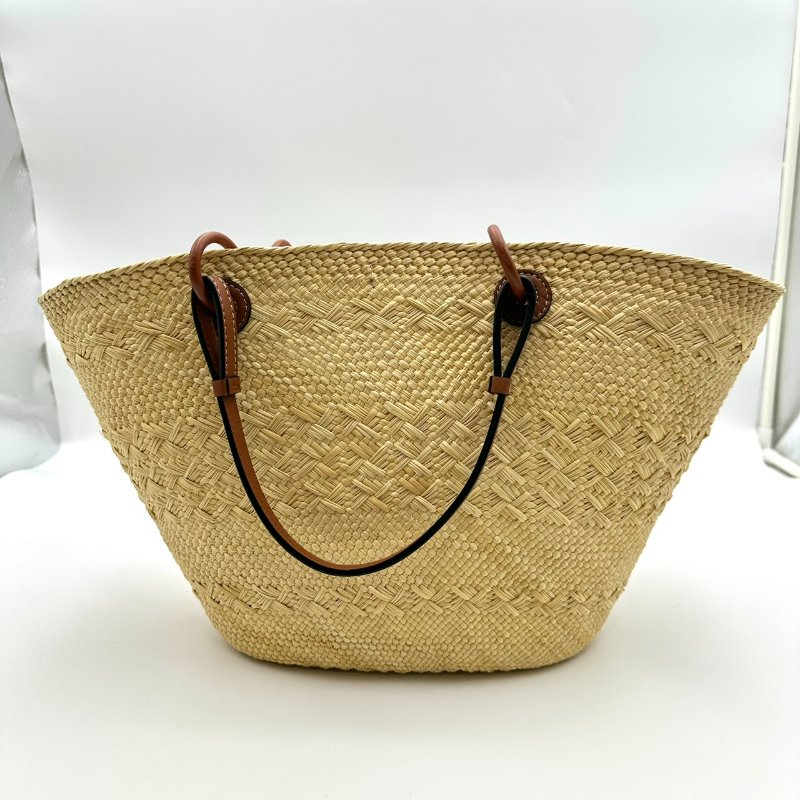 【美收精品】LOEWE 米色編織手提包 B-955【隔月月中將轉賣至日本 上架期限30天】-1