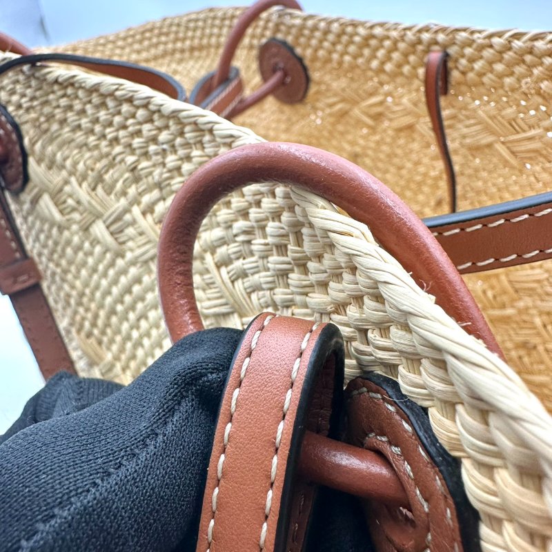 【美收精品】LOEWE 米色編織手提包 B-955【隔月月中將轉賣至日本 上架期限30天】-9
