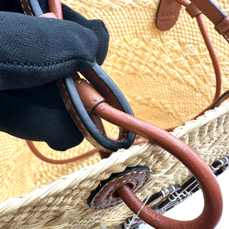 【美收精品】LOEWE 米色編織手提包 B-955【隔月月中將轉賣至日本 上架期限30天】-10
