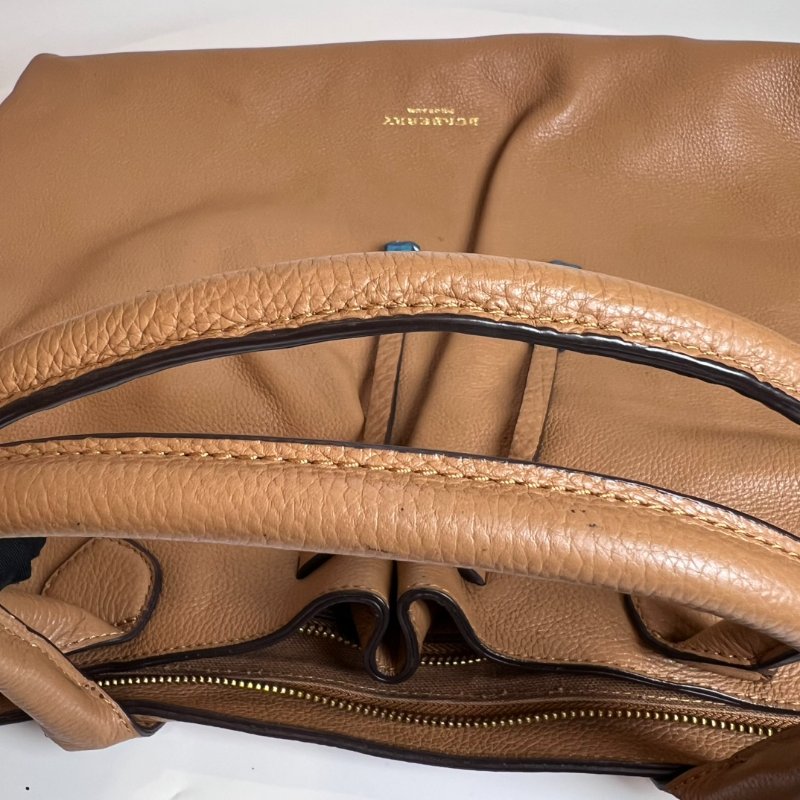 BURBERRY 棕色皮革兩用托特包-8