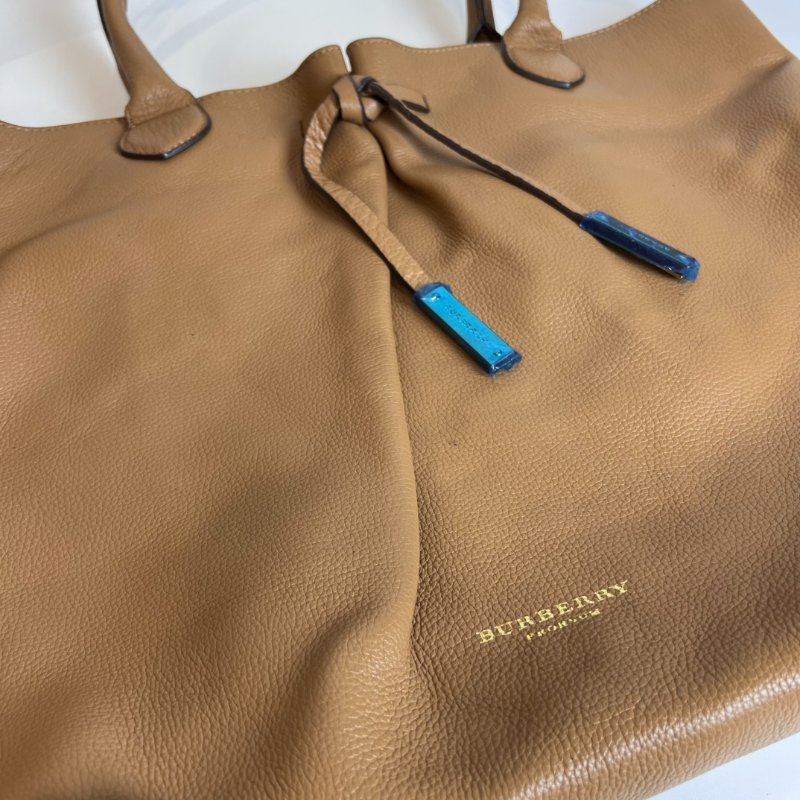 BURBERRY 棕色皮革兩用托特包-9