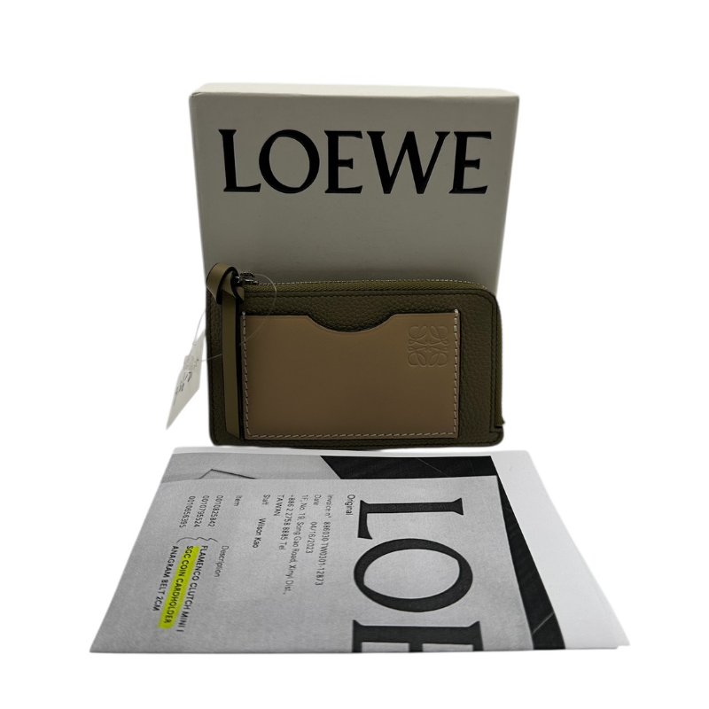 【美收精品】LOEWE 米灰色零錢包 B-956【隔月月中將轉賣至日本 上架期限30天】LOEWE-9