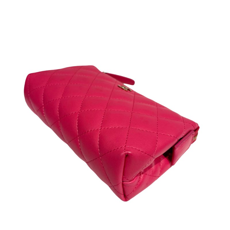 CHANEL LAMBSKIN CLUTCH-7