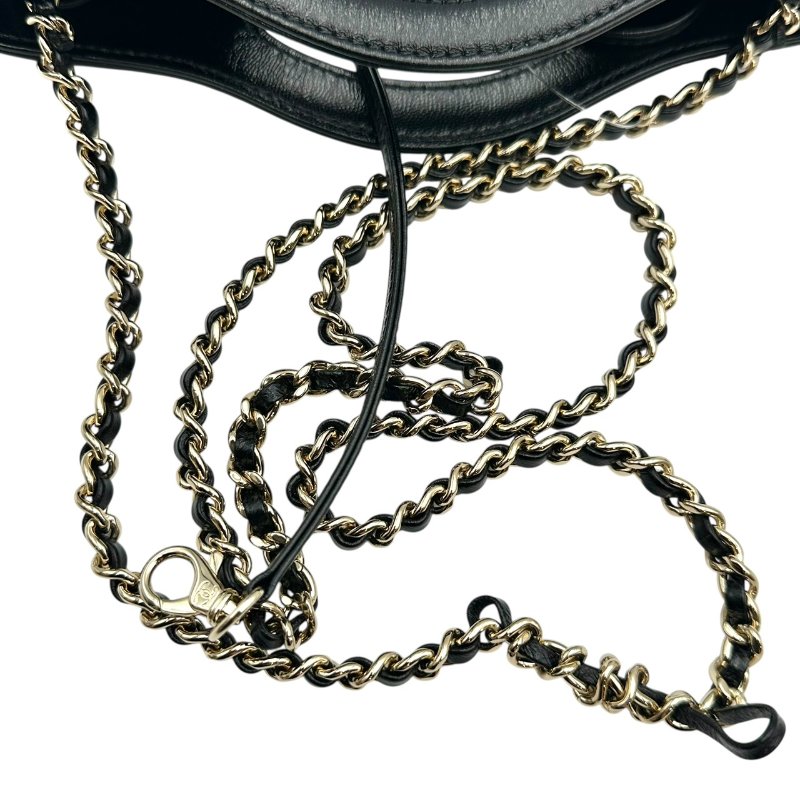 【美收精品】Chanel 油蠟羊皮淡金雙鍊手提斜背包 B-957【隔月月中將轉賣至日本 上架期限30天】-10