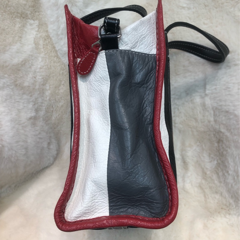 Balenciaga 黑紅灰藍色小Tote Bag 2 Way XB899-2