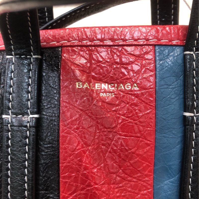 Balenciaga 黑紅灰藍色小Tote Bag 2 Way XB899-5