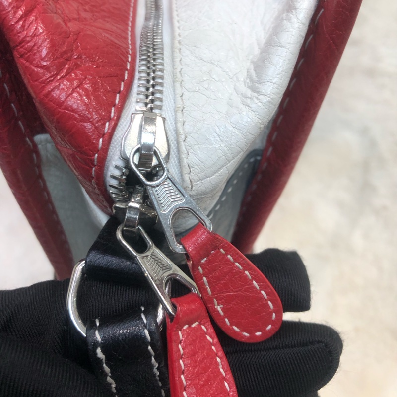 Balenciaga 黑紅灰藍色小Tote Bag 2 Way XB899-9