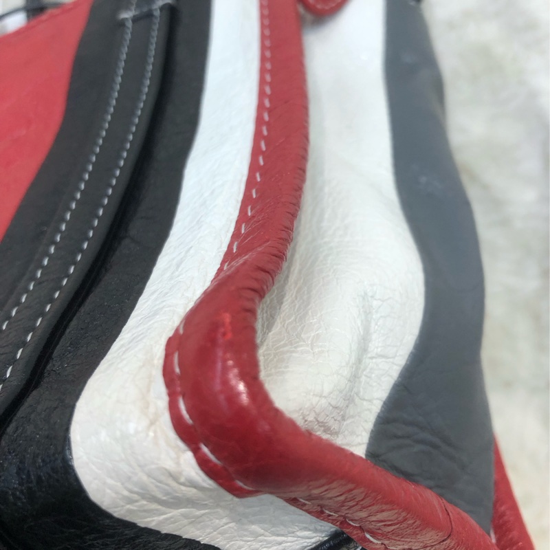 Balenciaga 黑紅灰藍色小Tote Bag 2 Way XB899-12