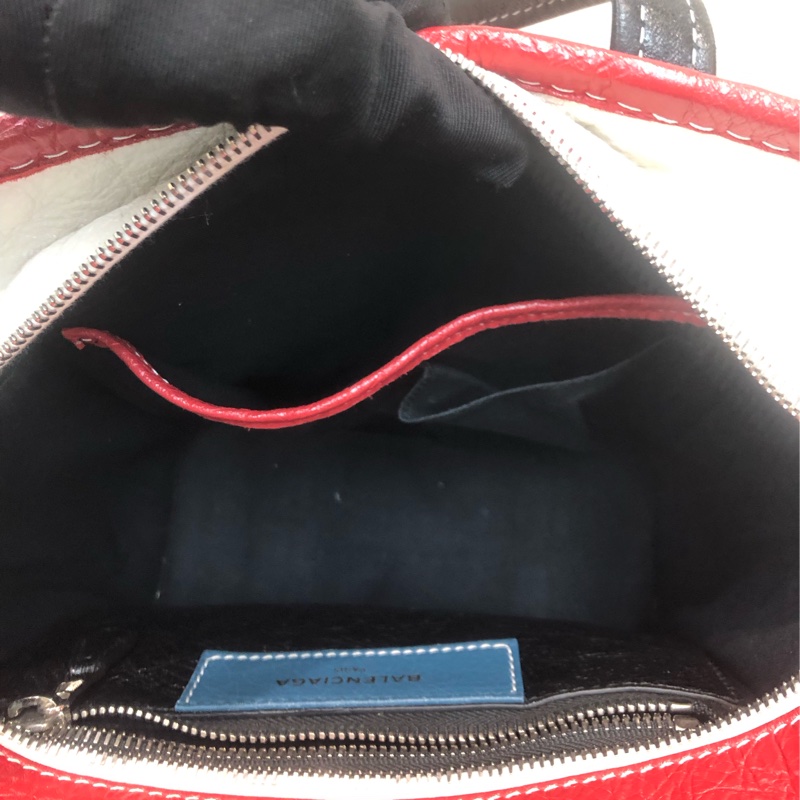 Balenciaga 黑紅灰藍色小Tote Bag 2 Way XB899-15