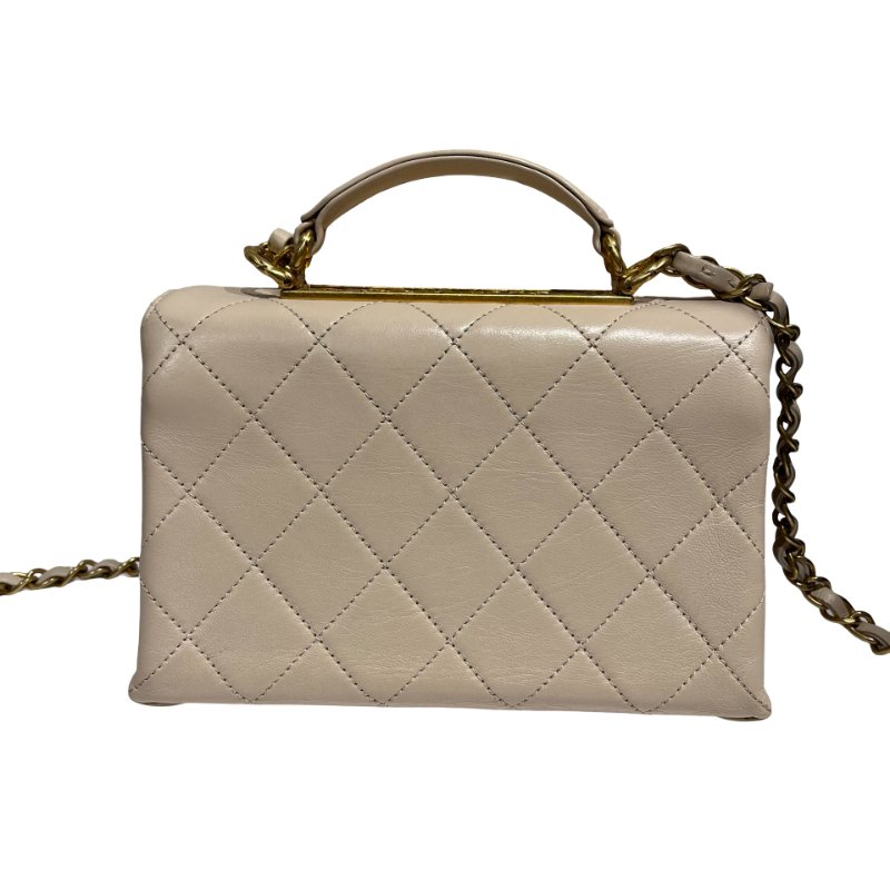 CHANEL LAMBSKIN TRENDY SPIRIT TOP HANDLE CHAIN SHOULDER BAG-2