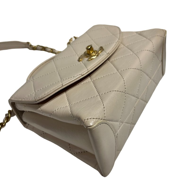 CHANEL LAMBSKIN TRENDY SPIRIT TOP HANDLE CHAIN SHOULDER BAG-5