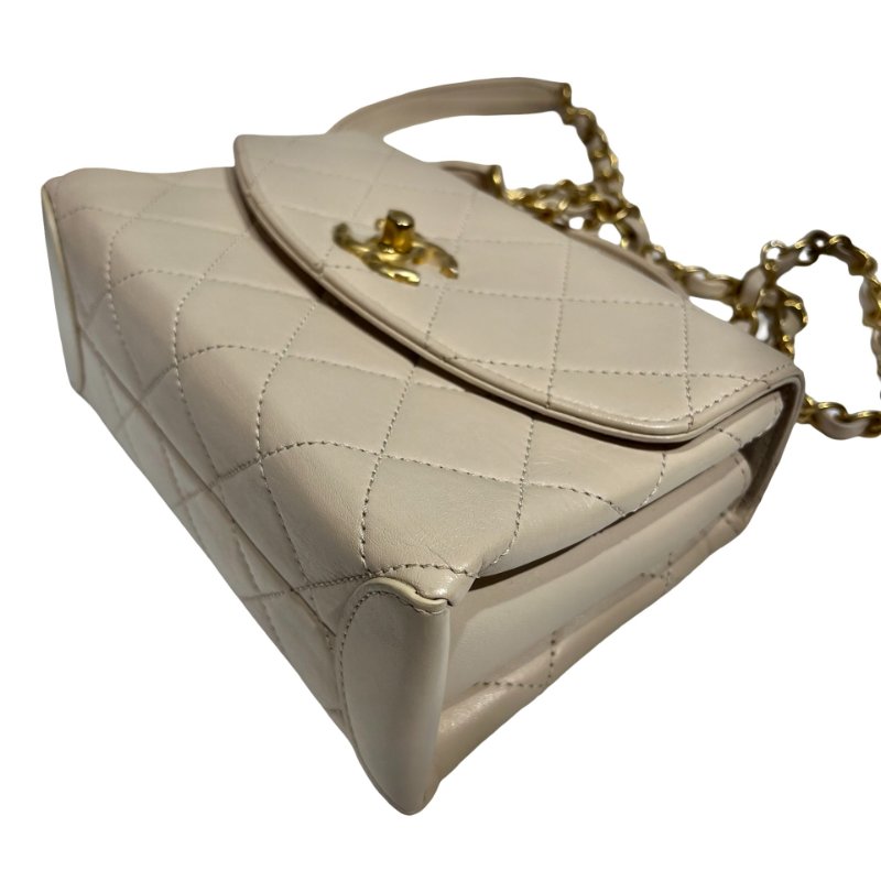 CHANEL LAMBSKIN TRENDY SPIRIT TOP HANDLE CHAIN SHOULDER BAG-6