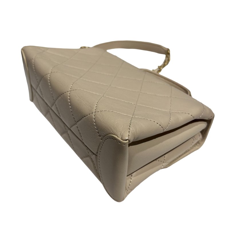 CHANEL LAMBSKIN TRENDY SPIRIT TOP HANDLE CHAIN SHOULDER BAG-8