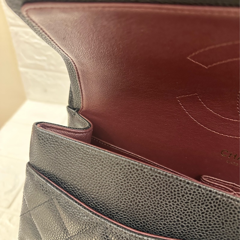 CHANEL 黑荔枝金雙C JUMBO 超級划算價格-27