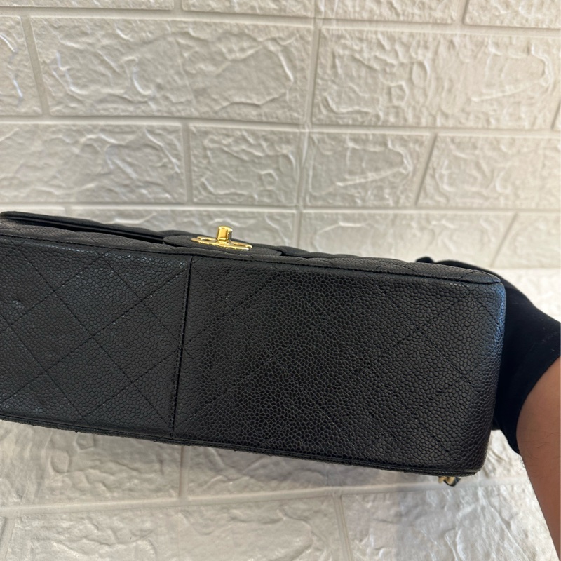 CHANEL 黑荔枝金雙C JUMBO 超級划算價格-14