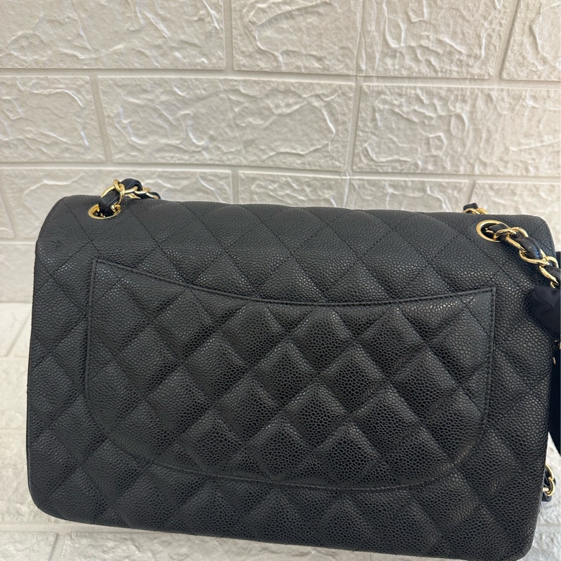 CHANEL 黑荔枝金雙C JUMBO 超級划算價格-15