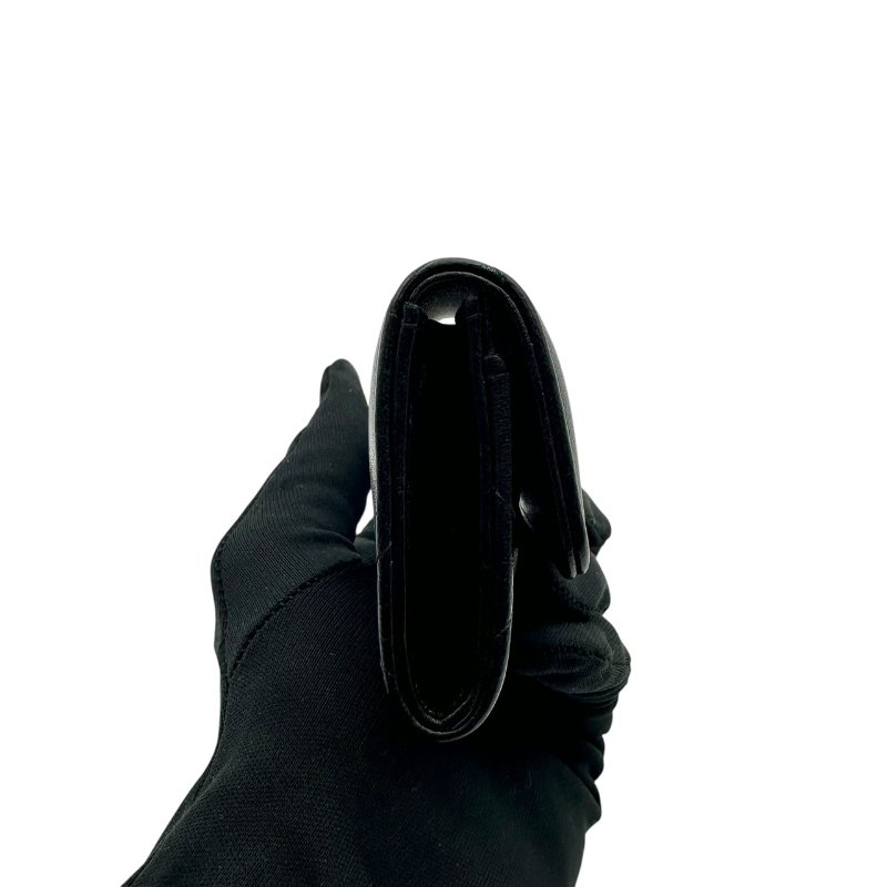 【美收精品】CHANEL 菱格紋小羊皮翻蓋卡片夾(黑色) B-959【隔月月中將轉賣至日本 上架期限30天】-2