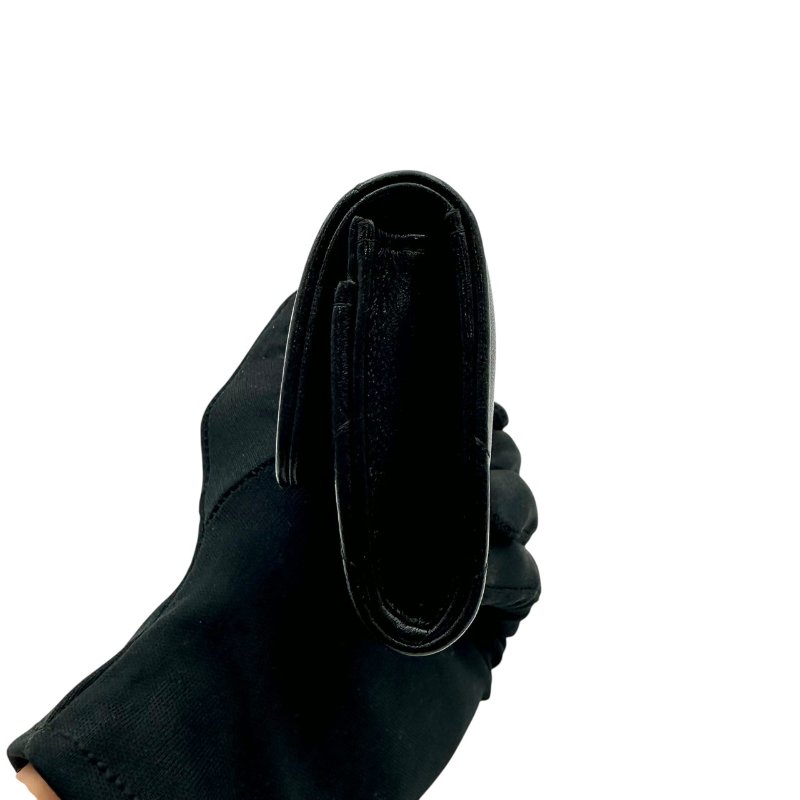 【美收精品】CHANEL 菱格紋小羊皮翻蓋卡片夾(黑色) B-959【隔月月中將轉賣至日本 上架期限30天】-4