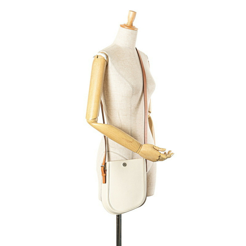 愛馬仕 Hermès Perspective Cavaliere 白色 Togo 皮革獵裝肩背包,女士款-10