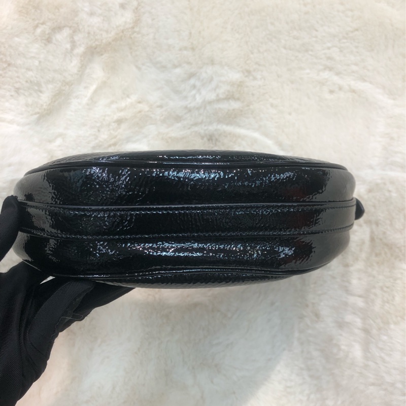 Prada 油蠟皮 金扣 Hobo 月亮 腋下包 XB902-5