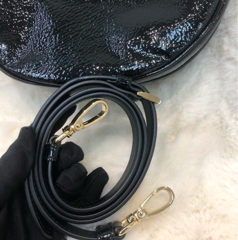 Prada 油蠟皮 金扣 Hobo 月亮 腋下包 XB902-12